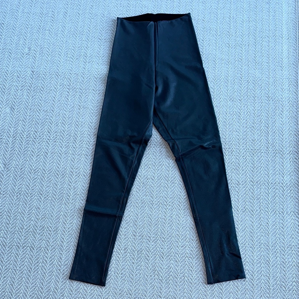 Commando Graphite Faux Leather Leggings, size S
